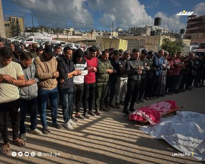 وداع وتشييع شهداء ارتقوا في خانيونس من مستشفى ناصر جنوب قطاع غزة 3.jpg