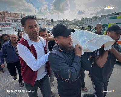 وداع وتشييع شهداء ارتقوا في خانيونس من مستشفى ناصر جنوب قطاع غزة 2.jpg