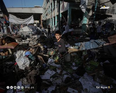 دمار هائل خلفه قصف الاحتلال لمدرسة فهمي الجرجاوي التي تأوي النازحين بمدينة غزة 17.jpg