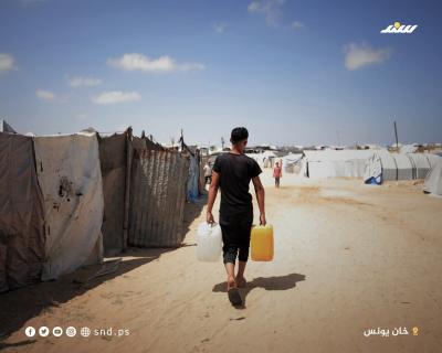 الحصول على المياه... كابوس يلاحق النازحين في خان يونس4.jpg