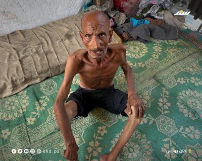الشيخوخة تحت وطأة المجاعة.. سليم يفقد وزنه ويصارع الجوع في خيمة2.jpg