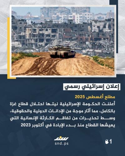 إسرائيل تنوي احتلال غزة بالكامل.. ماذا ينتظر القطاع المُباد1.jpg