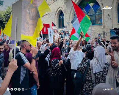 وقفة في نابلس رفضاً للحرب على غزة ودعماً للأسرى8.jpg
