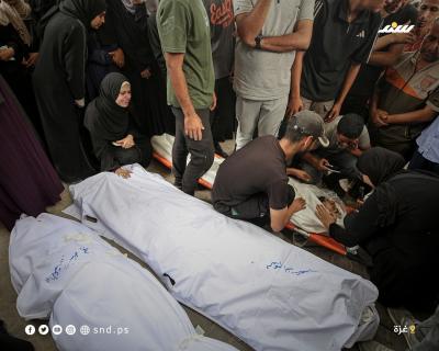 وداع وتشييع شهداء ارتقوا الليلة الماضية في غزة4.jpg