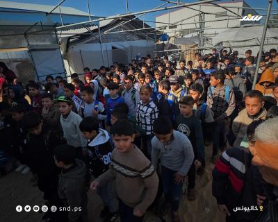 خيمة تقاوم الإبادة التعليمية.. طلاب غزة يدرسون وسط البرد ونقص الإمكانيات9.jpg