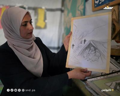 الفنانة أحلام عبد العاطي تحوّل معاناة نزوحها إلى مساحة للأمل5.jpg