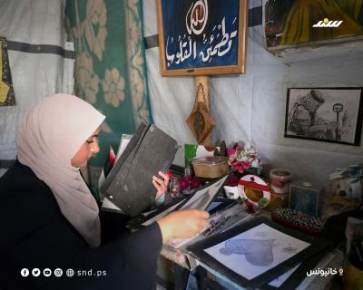الفنانة أحلام عبد العاطي تحوّل معاناة نزوحها إلى مساحة للأمل6.jpg