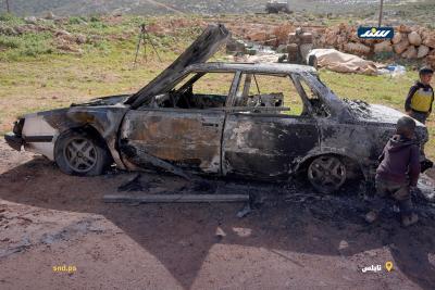 فلسطينيون يتفقدون الأضرار التي لحقت بمراكبهم وممتلكاتهم عقب هجوم شنه مستوطنون على قرية اللبن الشرقية جنوب نابلس1.jpg