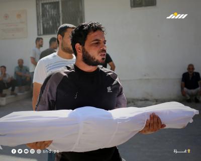 وصول جثامين 20 شهيدًا بينهم أطفال إلى مجمع الشفاء الطبي6.jpg