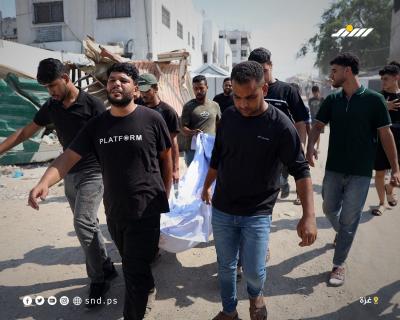 فلسطينيون يودّعون أحبّتهم في مستشفى الشفاء بمدينة غزة بعدما استشهدوا في هجوم إسرائيلي6.jpg