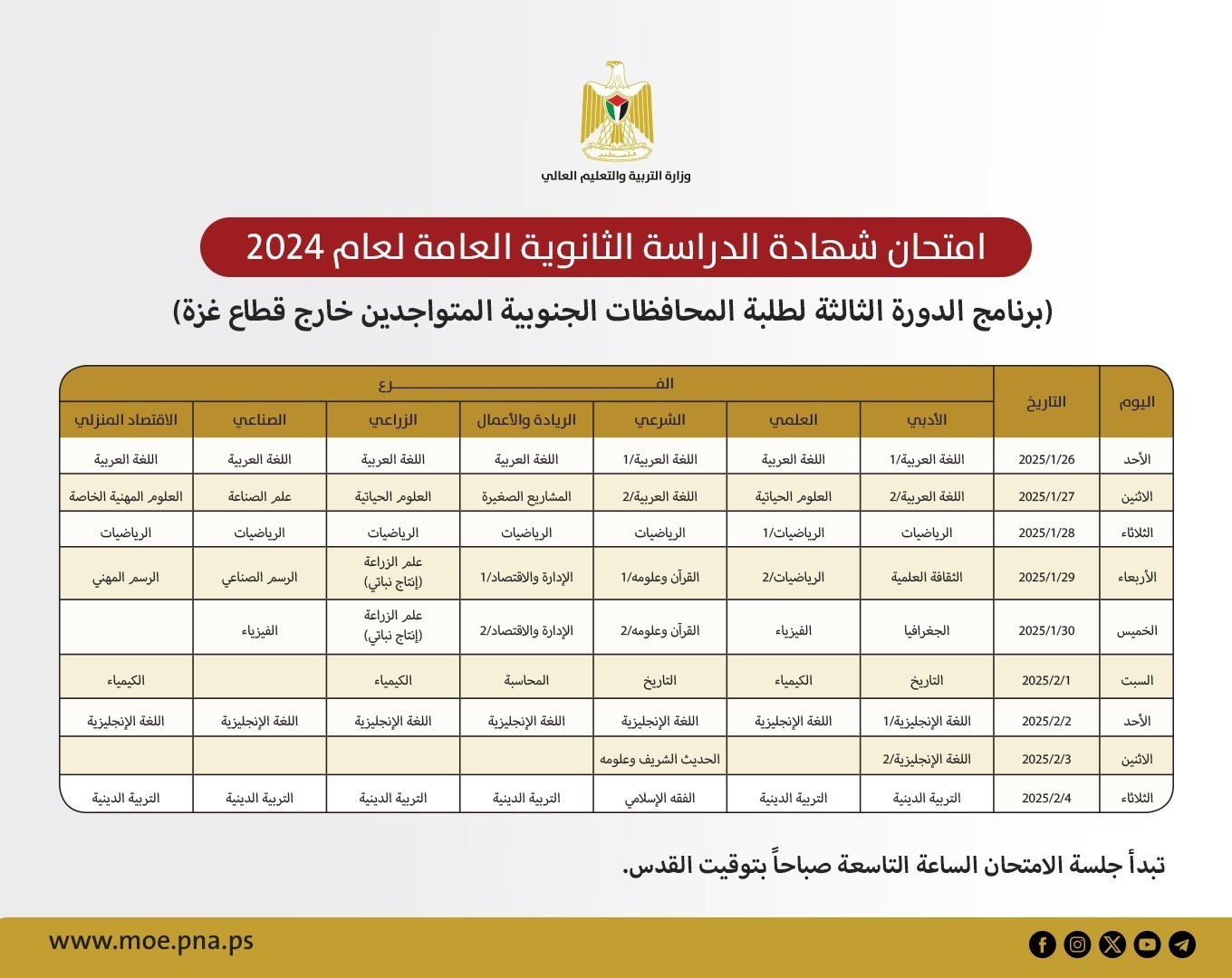 الثانوية العامة الدورة الثالثة لطلبة غزة الموجودين خارج البلاد بسبب الحرب المتواصلة.jpg