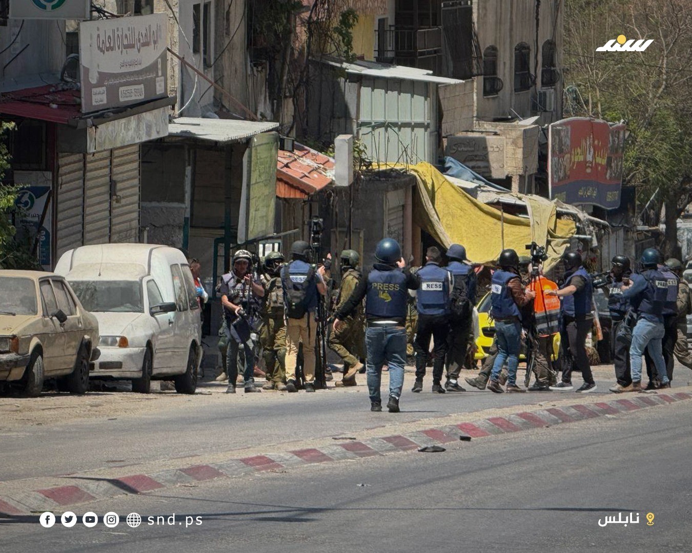 جانب من اقتحام قوات الاحتلال لمخيم العين بنابلس 8.jpg