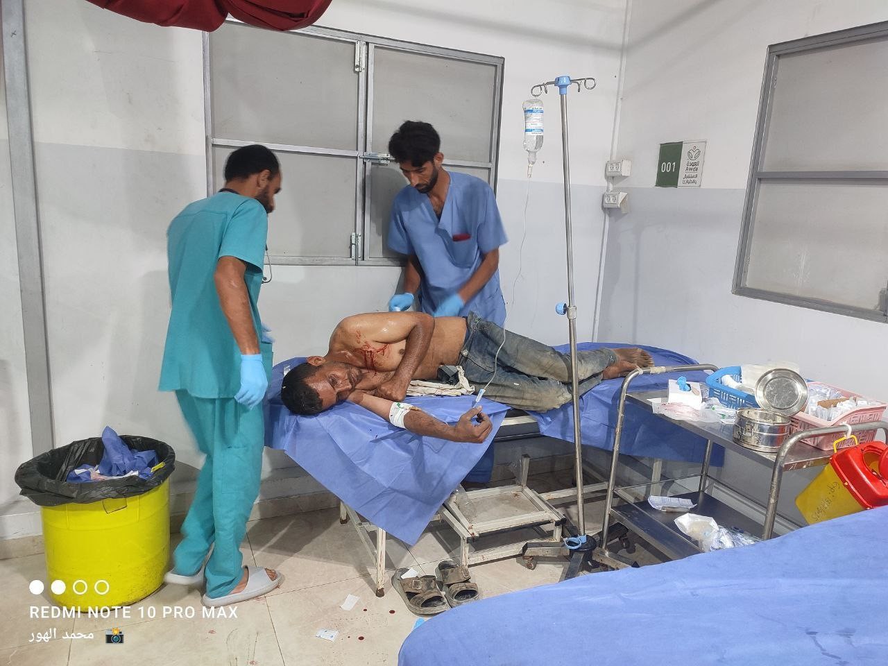 إصابات تصل إلى مستشفى العودة جراء قصف الاحتلال منتظري المُساعدات قرب نتساريم.jpg