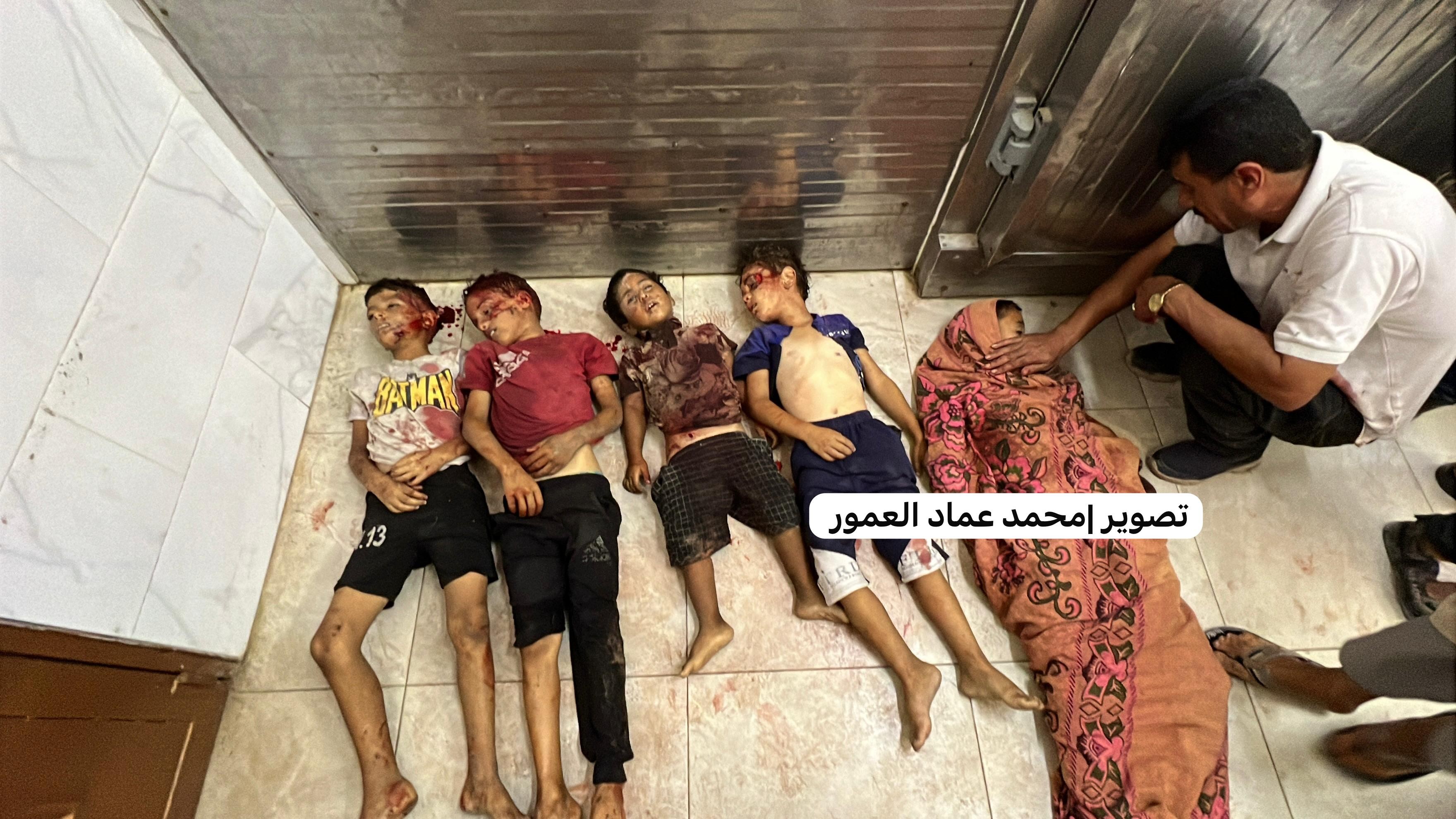 شهداء أطفال بمجزرة المواصي خانيونس.jpg